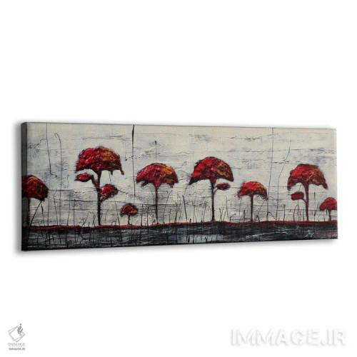 تابلو درختان قرمز اثر دوناتلا مارائونی - نمای پرسپکتیو محصول