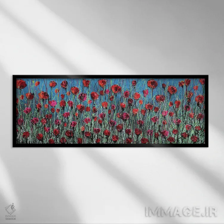 تابلو در آبی... اثر دوناتلا مارائونی - نمای قابدار مشکی
