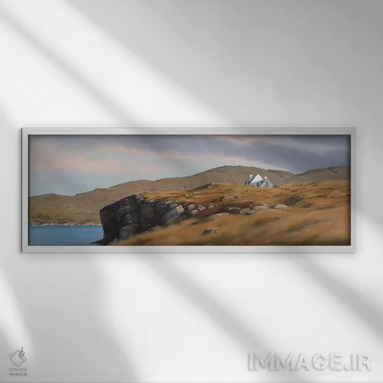 تابلو ایگل راک، اسکاتلند (محل جغرافیایی) اثر دانا مککلار - نمای قابدار سفید