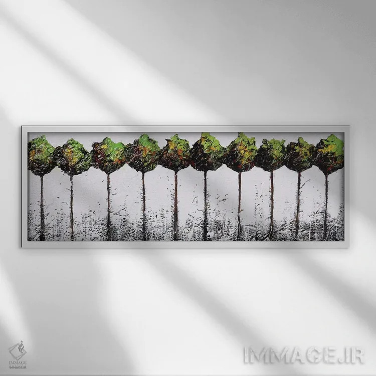 تابلو چشمانداز ایتالیایی اثر دوناتلا مارائونی - نمای قابدار سفید