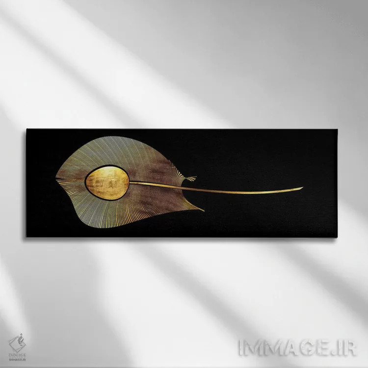 تابلو چشم طاووس اثر دافنه هوراِو - نمای روبهرو روی دیوار