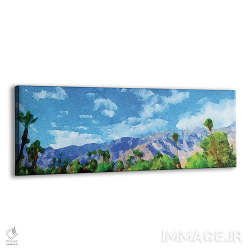 تابلو پالم اسپرینگز روی کاغذ اثر بیانیارت - نمای پرسپکتیو محصول