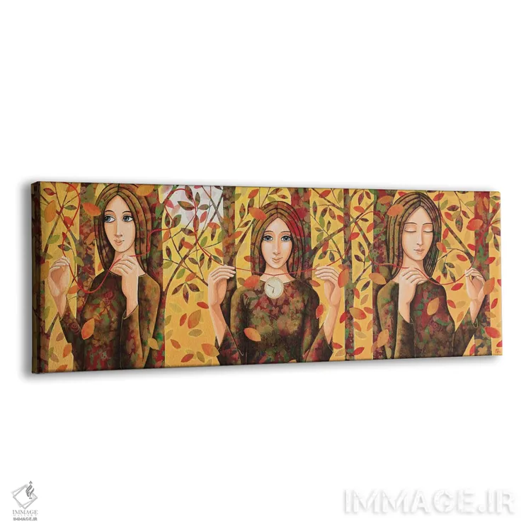 تابلو ریسمان زمان اثر دنیلا پرزیوزو اینوالر - نمای پرسپکتیو محصول