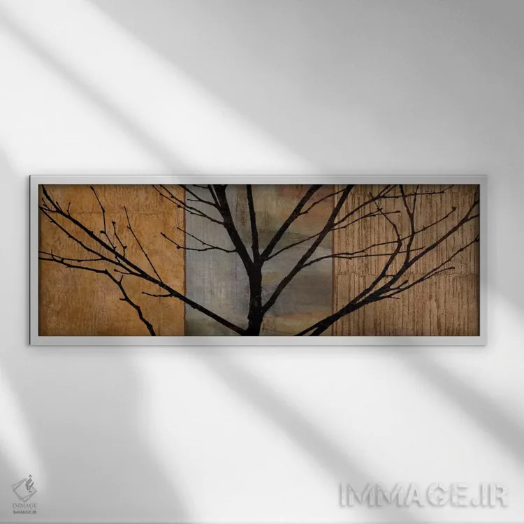تابلو درختی I اثر کریس دونوان - نمای قابدار سفید