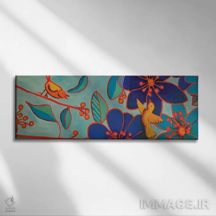تابلو شکوفایی و اوجگیری اثر دبرا برتون رابینسون - نمای روبهرو روی دیوار