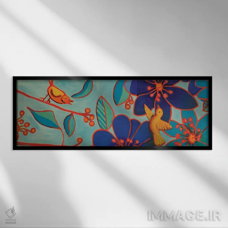 تابلو شکوفایی و اوجگیری اثر دبرا برتون رابینسون - نمای قابدار مشکی