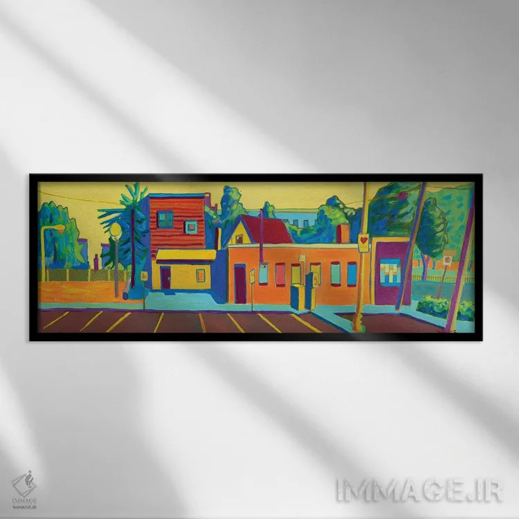 تابلو جاده تافت هیل اثر دبرا برتون رابینسون - نمای قابدار مشکی