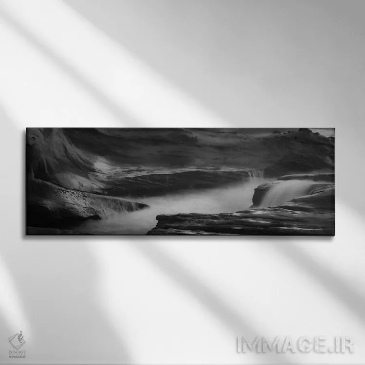 تابلو پاشش در دره اثر دان شوارتز - نمای روبهرو روی دیوار