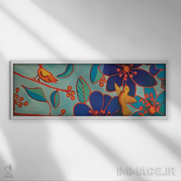 تابلو شکوفایی و اوجگیری اثر دبرا برتون رابینسون - نمای قابدار سفید
