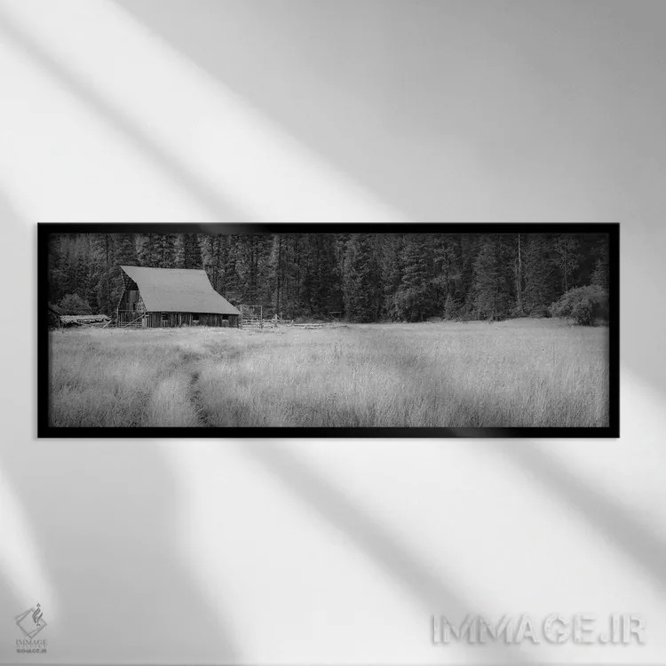 تابلو انبار قرمزها (اشاره به لوکیشن یا شخص) اثر دان شوارتز - نمای قابدار مشکی