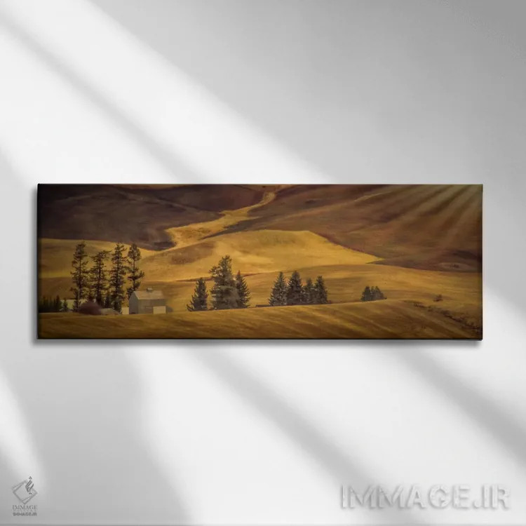 تابلو مزرعه آرمانی اثر دان شوارتز - نمای روبهرو روی دیوار