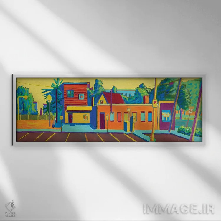 تابلو جاده تافت هیل اثر دبرا برتون رابینسون - نمای قابدار سفید