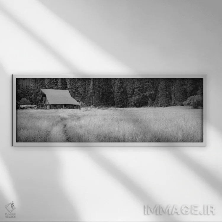 تابلو انبار قرمزها (اشاره به لوکیشن یا شخص) اثر دان شوارتز - نمای قابدار سفید