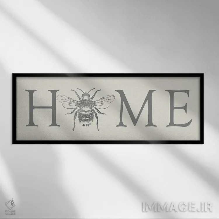 تابلو خانه زنبور اثر دنیلا سانتیاگو - نمای قابدار مشکی