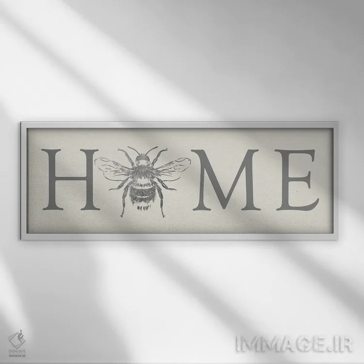 تابلو خانه زنبور اثر دنیلا سانتیاگو - نمای قابدار سفید