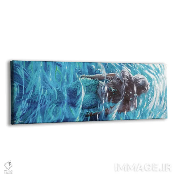 تابلو پری دریایی شناگر اثر دکوتا دیتویلر - نمای پرسپکتیو محصول