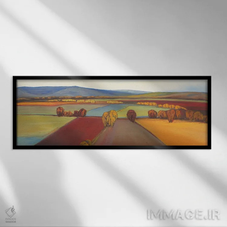 تابلو پانوراما دو اثر دان بردشا - نمای قابدار مشکی