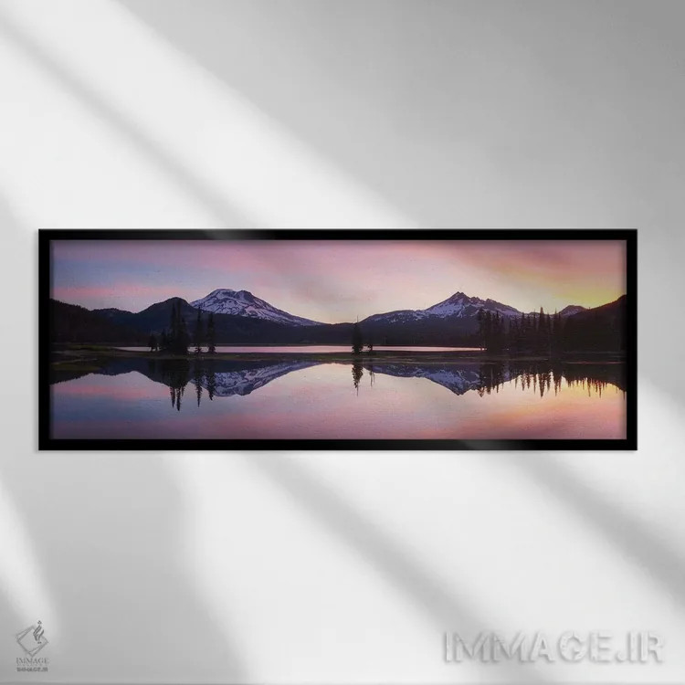 تابلو آرامش ساکت اثر داتلیش - نمای قابدار مشکی