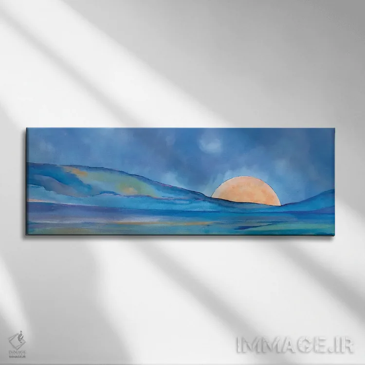 تابلو صبح آغاز شد اثر آلیشیا دان - نمای روبهرو روی دیوار