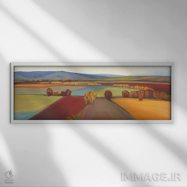 تابلو پانوراما دو اثر دان بردشا - نمای قابدار سفید