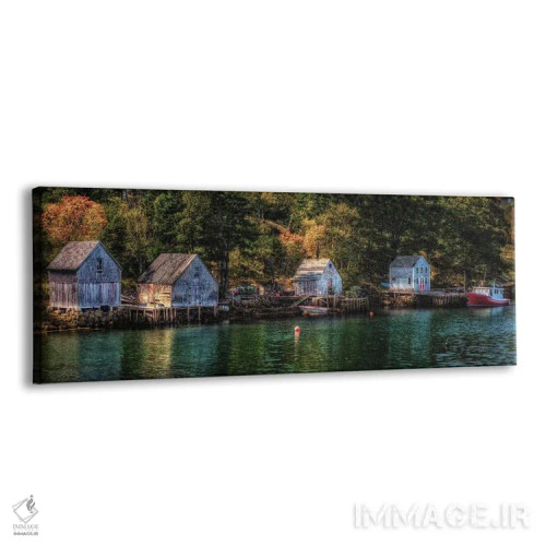 تابلو ورودی خانهٔ قایق اثر دیوید گارباورر - نمای پرسپکتیو محصول