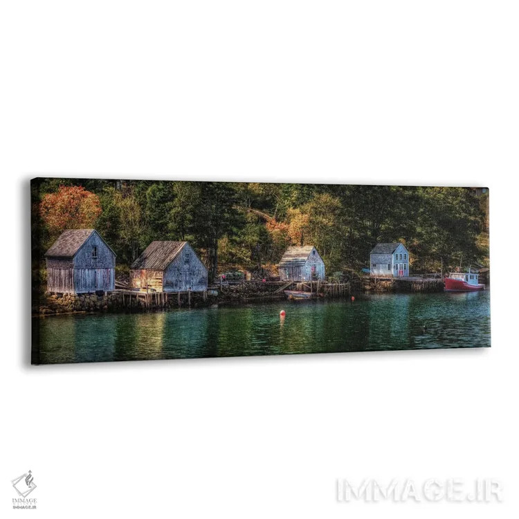 تابلو ورودی خانهٔ قایق اثر دیوید گارباورر - نمای پرسپکتیو محصول