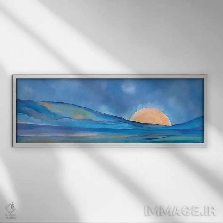 تابلو صبح آغاز شد اثر آلیشیا دان - نمای قابدار سفید