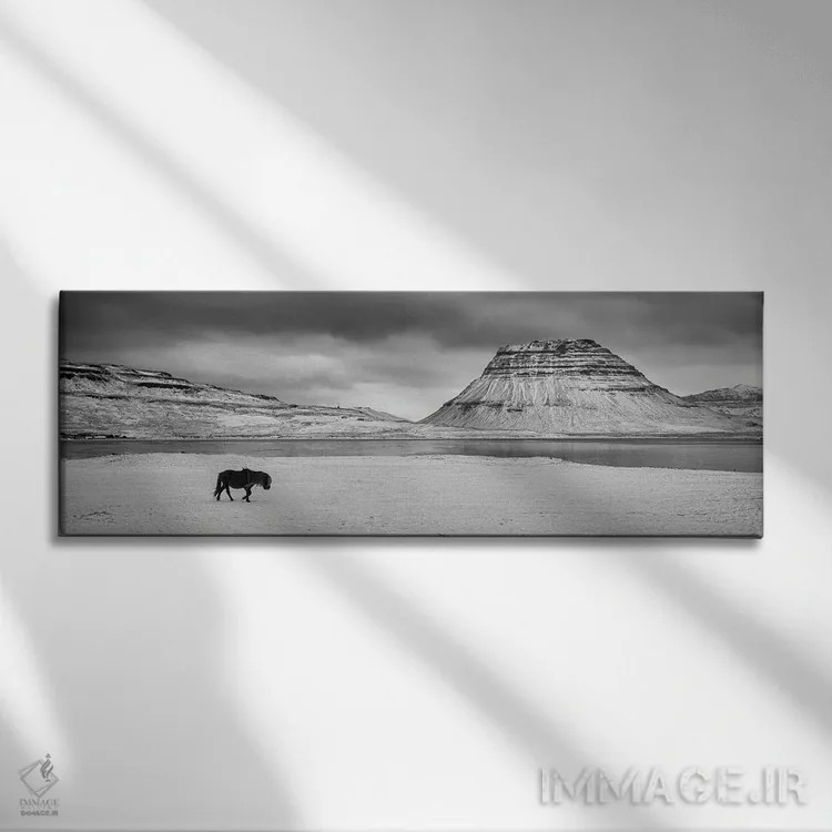 تابلو سفر ۲ (راهپیمایی) اثر دیوید گارباورر - نمای روبهرو روی دیوار