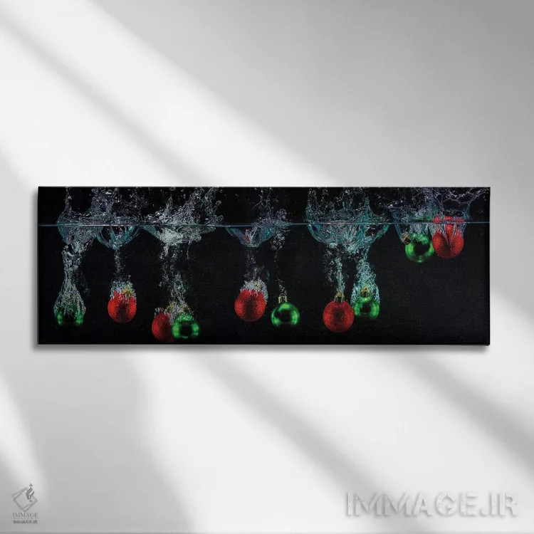 تابلو شیرجهٔ جشنگونه اثر دیوید گارباورر - نمای روبهرو روی دیوار