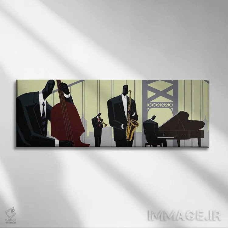 تابلو کوارتت پل شهر اثر دارل دنیلز - نمای روبهرو روی دیوار