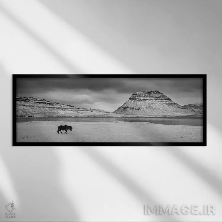 تابلو سفر ۲ (راهپیمایی) اثر دیوید گارباورر - نمای قابدار مشکی