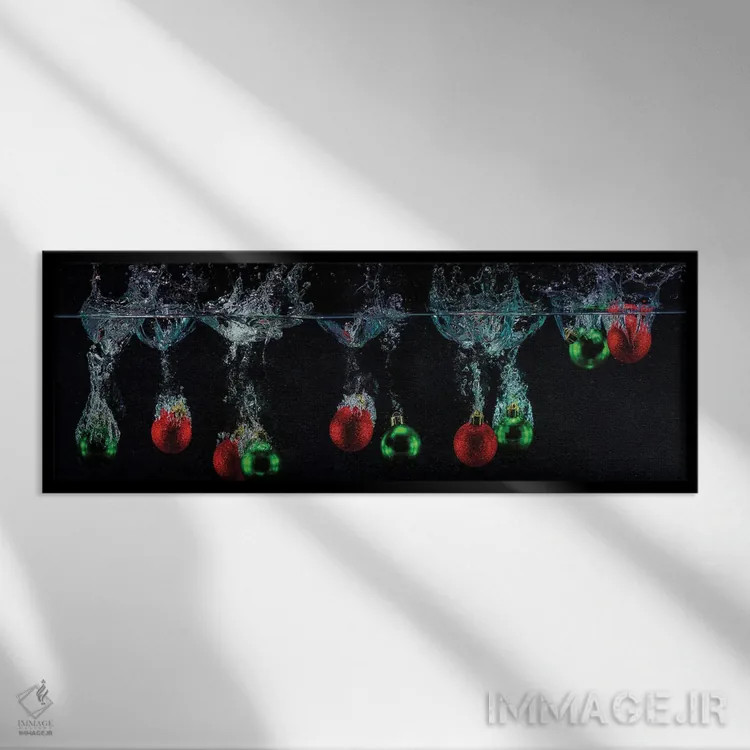 تابلو شیرجهٔ جشنگونه اثر دیوید گارباورر - نمای قابدار مشکی