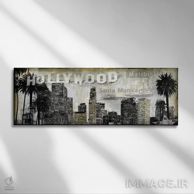 تابلو زاویه دید لسآنجلس اثر دیلان متیوز - نمای روبهرو روی دیوار