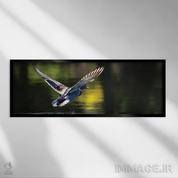 تابلو به راه میرویم اثر دیوید گارباورر - نمای قابدار مشکی