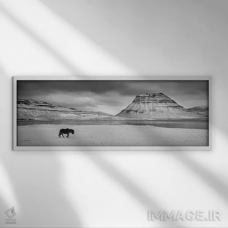 تابلو سفر ۲ (راهپیمایی) اثر دیوید گارباورر - نمای قابدار سفید