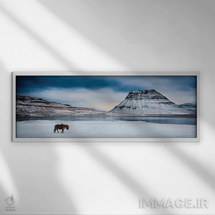 تابلو سفر (راهپیمایی) اثر دیوید گارباورر - نمای قابدار سفید