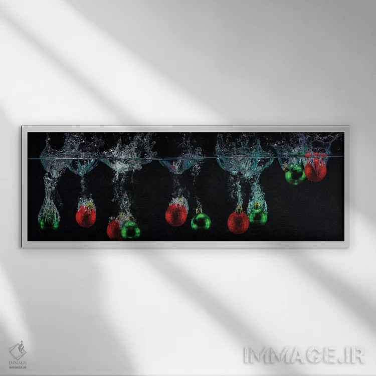 تابلو شیرجهٔ جشنگونه اثر دیوید گارباورر - نمای قابدار سفید