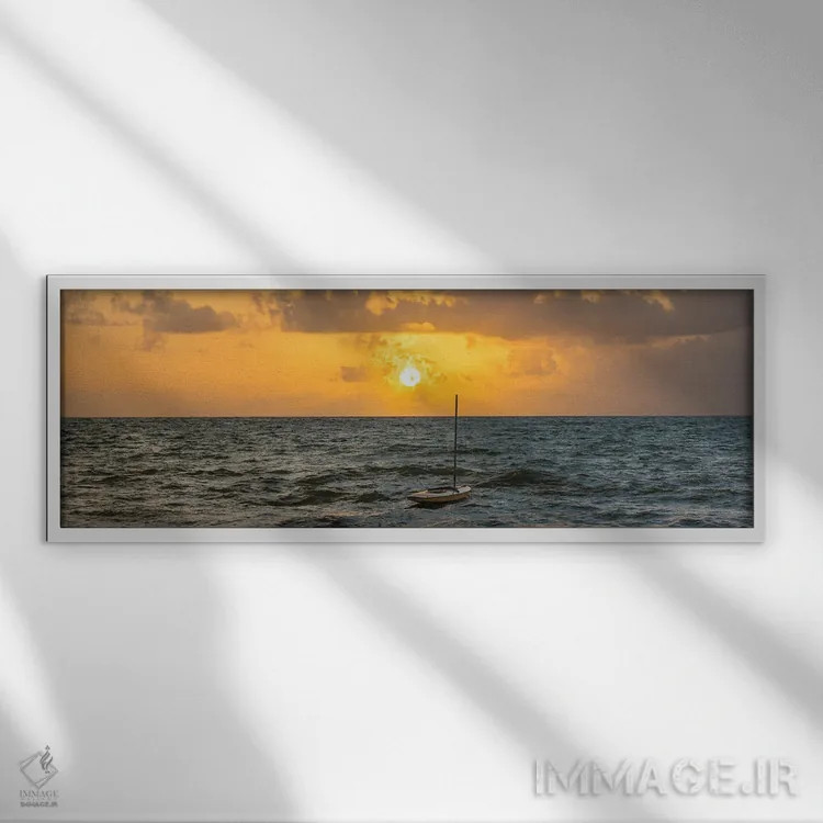 تابلو صبح ورو (فلوریدا) اثر دیوید گارباورر - نمای قابدار سفید