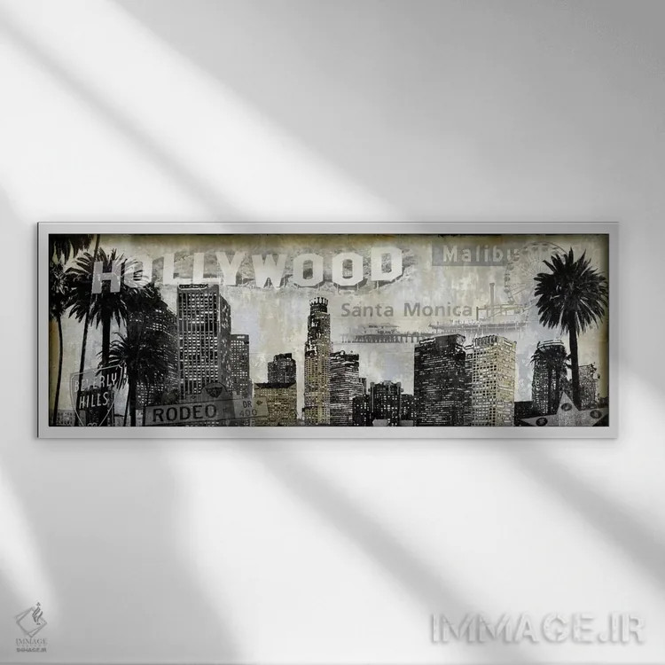 تابلو زاویه دید لسآنجلس اثر دیلان متیوز - نمای قابدار سفید