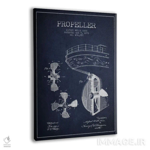 تابلو نقشهٔ ثبت اختراع ملخ (سرمهای) اثر پیکسل کهنه (استودیو/نام هنری) - نمای پرسپکتیو محصول