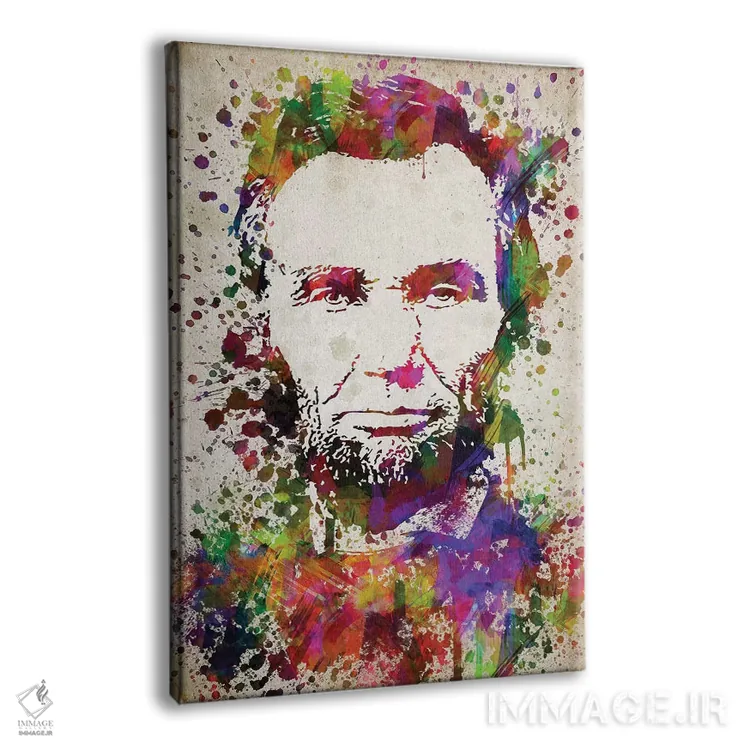 تابلو آبراهام لینکلن اثر پیکسل کهنه (استودیو/نام هنری) - نمای پرسپکتیو محصول