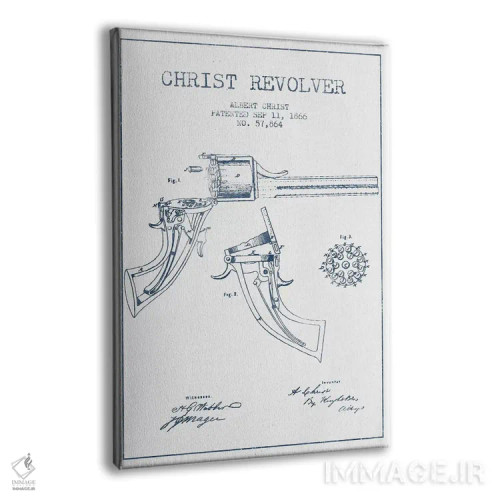 تابلو طرح ثبت اختراع هفتتیر آلبرت کریست (جوهر) اثر پیکسل کهنه (استودیو/نام هنری) - نمای پرسپکتیو محصول