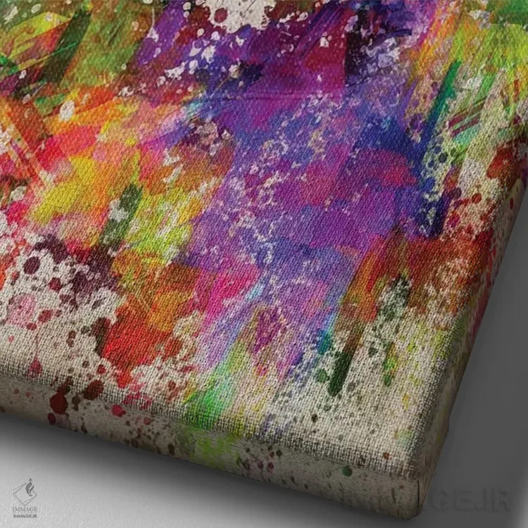 تابلو دالای لاما اثر پیکسل کهنه (استودیو/نام هنری) - نمای نزدیک بافت بوم