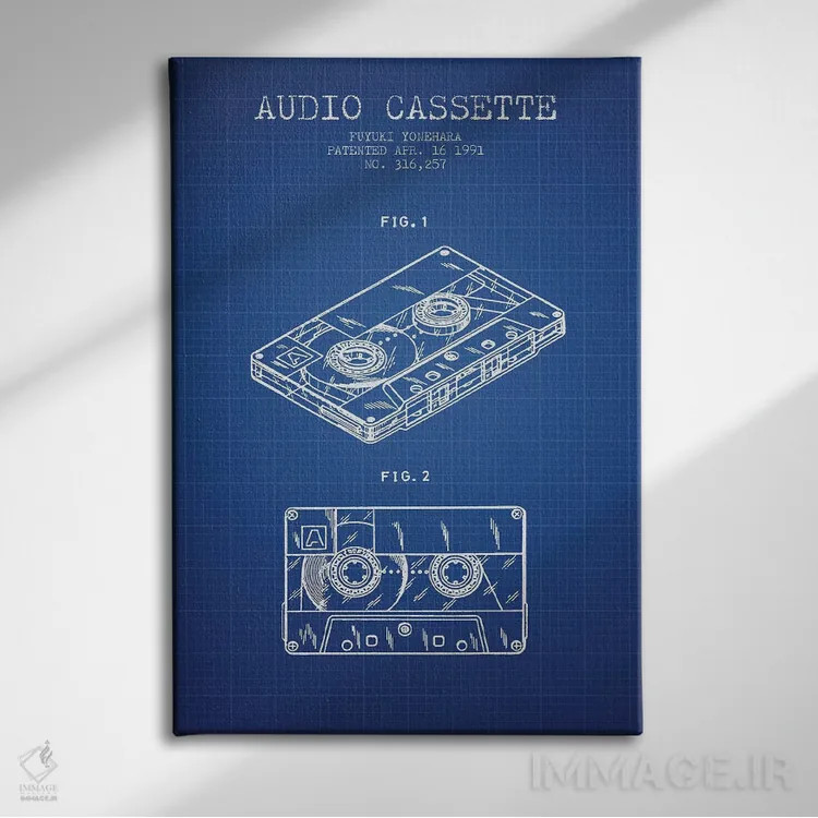 تابلو طرح پتنت کاست صوتی فویوکی یونهارا (شبکه آبی) اثر پیکسل کهنه (استودیو/نام هنری) - نمای روبهرو روی دیوار