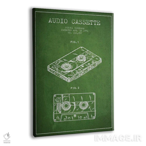 تابلو طرح پتنت کاست صوتی فویوکی یونهارا (سبز) اثر پیکسل کهنه (استودیو/نام هنری) - نمای پرسپکتیو محصول