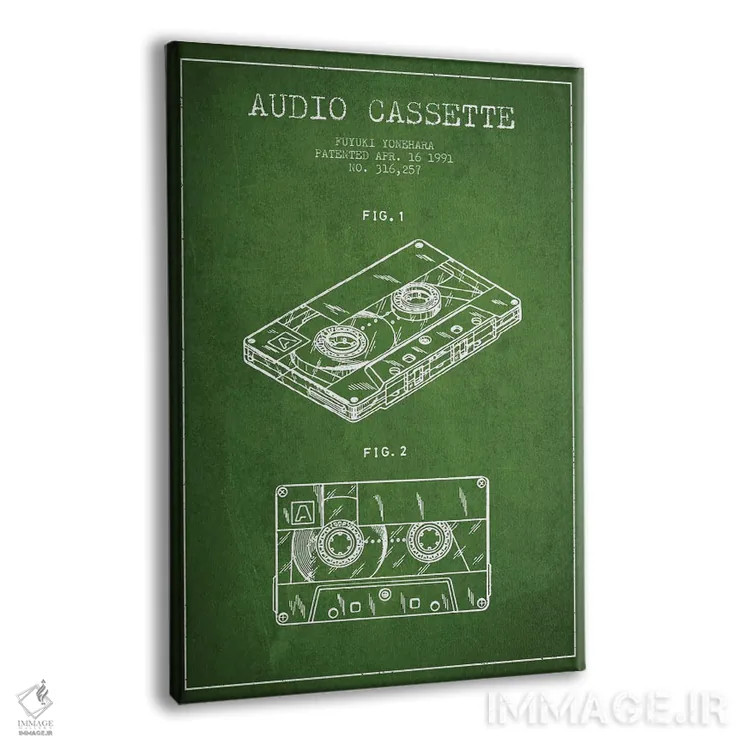 تابلو طرح پتنت کاست صوتی فویوکی یونهارا (سبز) اثر پیکسل کهنه (استودیو/نام هنری) - نمای پرسپکتیو محصول