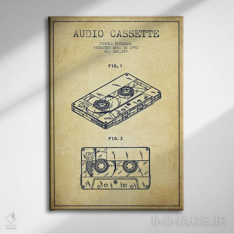 تابلو طرح پتنت کاست صوتی فویوکی یونهارا (طرح قدیمی) اثر پیکسل کهنه (استودیو/نام هنری) - نمای روبهرو روی دیوار