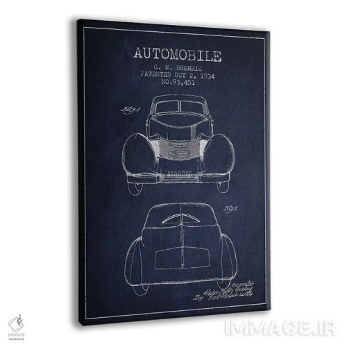 تابلو خودروی کورد جی.ام. بوریگ (آبی نفتی) II اثر پیکسل کهنه (استودیو/نام هنری) - نمای پرسپکتیو محصول