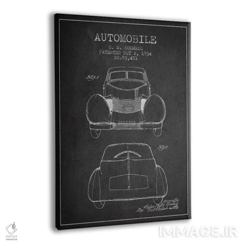 تابلو خودروی کورد جی.ام. بوریگ (ذغالی) II اثر پیکسل کهنه (استودیو/نام هنری) - نمای پرسپکتیو محصول