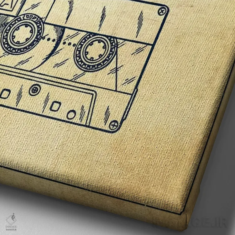 تابلو طرح پتنت کاست صوتی فویوکی یونهارا (طرح قدیمی) اثر پیکسل کهنه (استودیو/نام هنری) - نمای نزدیک بافت بوم
